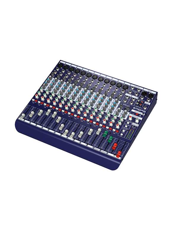 Midas DM16 16 Input Analogue Live & Studio Mixer with Microphone Preamplifiers, Blue