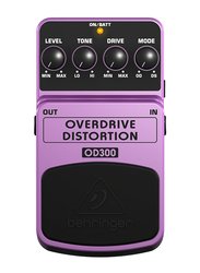 Behringer 2 Mode Overdrive/Distortion Effects Pedal, OD300, Multicolour