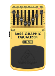 Behringer BEQ700 Bass Graphic Equalizer Effects Guitar Pedal, Multicolour