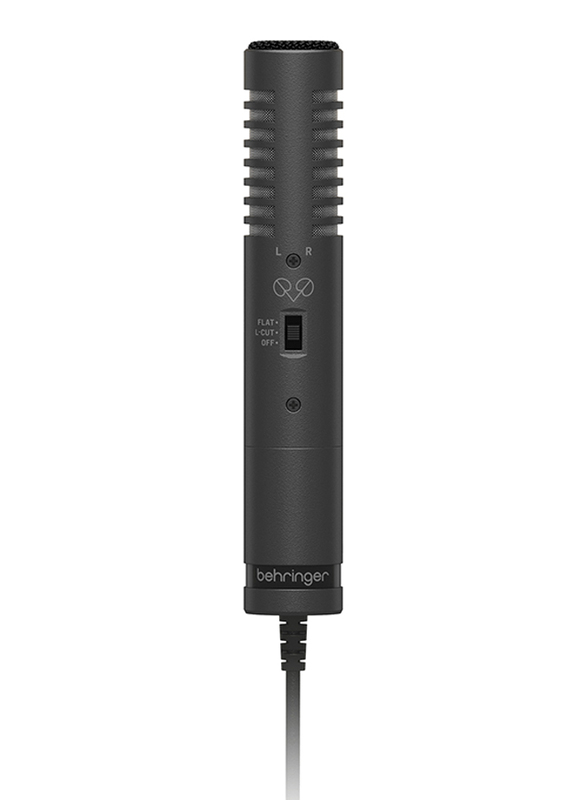 Behringer Condenser Dual Capsule X-Y Microphone for Video Camera Applications, Black