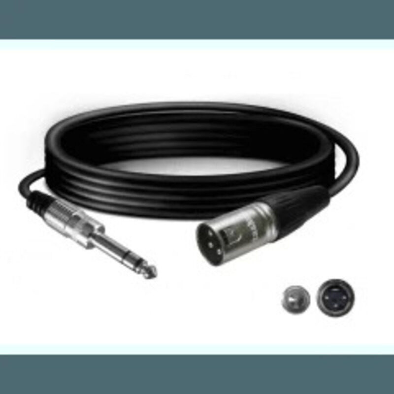

Tasker Cable 1 Jack Stereo 14 to 1 XLR Male 3 Pin 1.5Mtrs