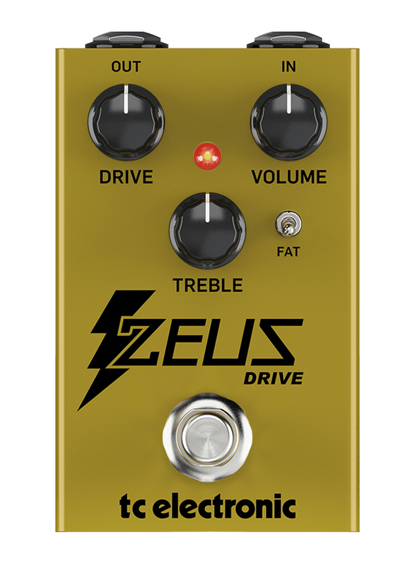 Tc Electronic Zeus Drive Overdrive Legendary Dynamic Boost Pedal, Yellow