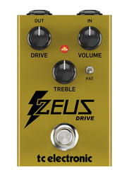 Tc Electronic Zeus Drive Overdrive Legendary Dynamic Boost Pedal, Yellow