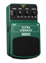 Behringer Classic Vibrato Effects Pedal, UV-300, Green/Black