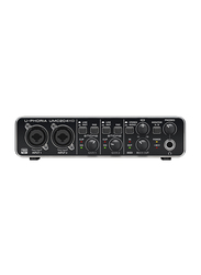 Behringer Audiophile 2x4, 24-Bit/192 kHz USB Audio/MIDI Interface with Midas Mic Preamplifiers, UMC204HD, Black