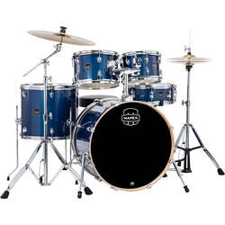 MAPEX Mapex Venus 5 pc Rock Drum Set including Cymbal and Throne, Blue Sky Sparkle