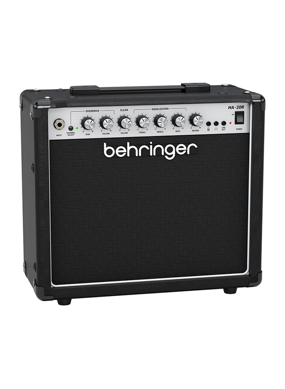 Behringer 20W Guitar Amplifier, HA-20R, Black