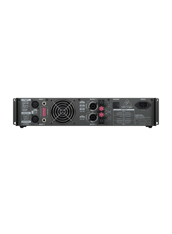 Behringer Professional 2,000-Watt Stereo Power Amplifier with ATR, EP2000, Black