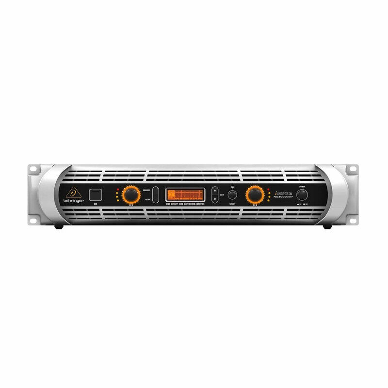 

Behringer Power Amplifier 2x1500W @ 2Ohm 2x900W @ 4Ohm With Ultra light Weight With DSP