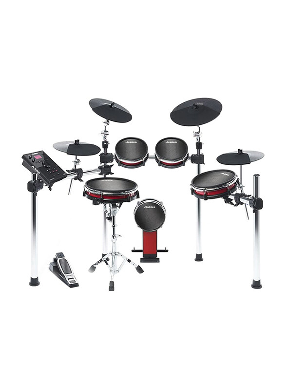 

Alesis Crimson II Kit with 9-Piece Electronic Drum Kit & Mesh Heads, Multicolor