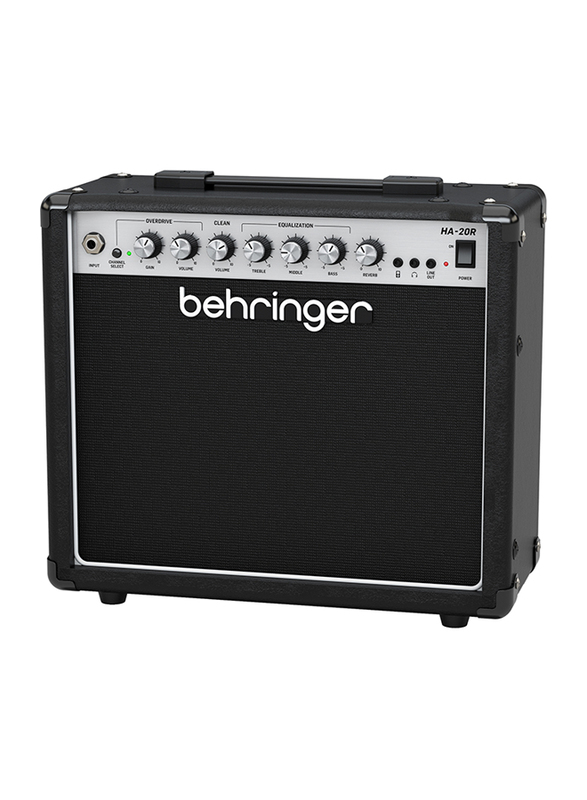 Behringer 20W Guitar Amplifier, HA-20R, Black