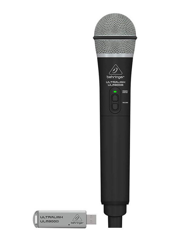 

Behringer High-Performance 2.4 GHz Digital Wireless System with Handheld Microphone and Dual-Mode USB Receiver, ULM300USB, Black