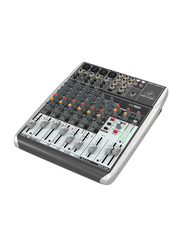 Behringer Premium 12-Input 2/2-Bus Mixer with XENYX Mic Preamps and Compressors, Wireless Option and USB/Audio Interface, Q1204USB, White/Black