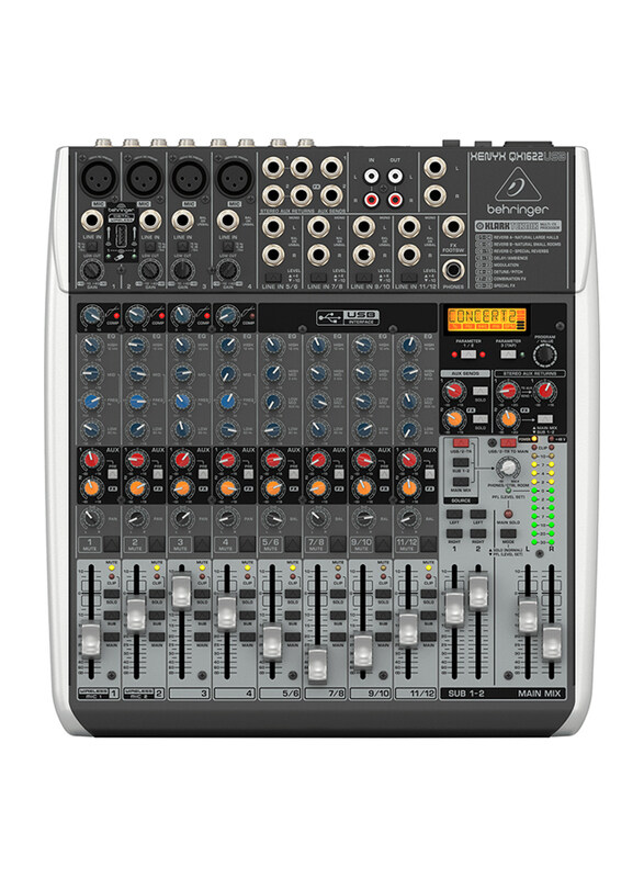 

Behringer Premium 16-Input 2/2-Bus Mixer with XENYX Mic Preamps and Compressors, Klark Teknik Multi-FX Processor, Wireless Option and USB/Audio Interf