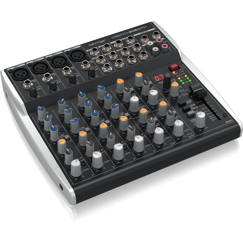 

Behringer Mixer Audio 10 CH (2Mono & 4 Stereo) w/ FX Processor and USB Streaming Interface