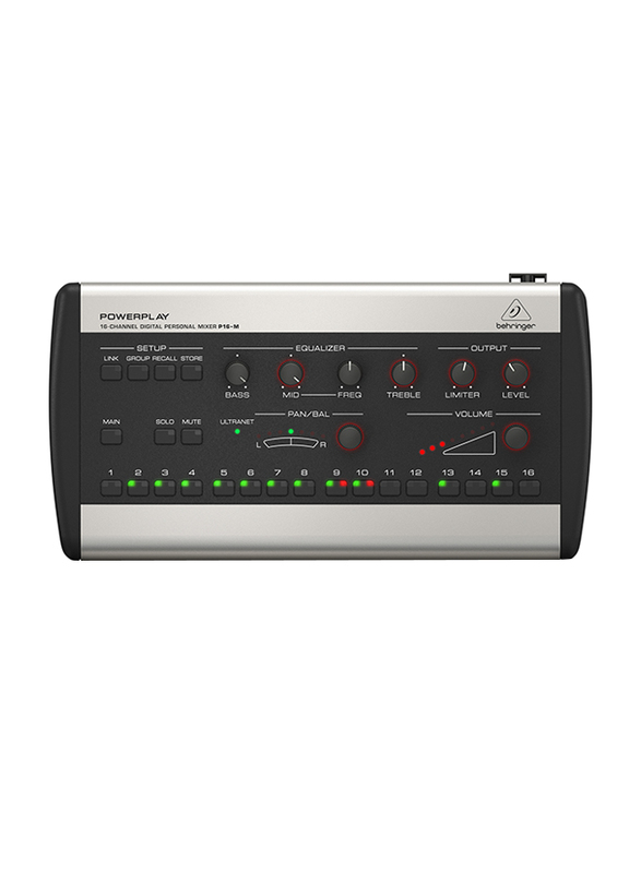 Behringer 16 Channel Digital Stereo Personal Mixer, P16-M, Multiolour