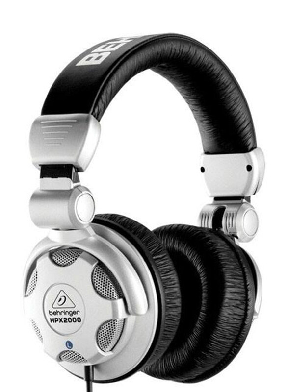 

Behringer Over-Ear DJ Headphones, HPX2000, Silver/Black