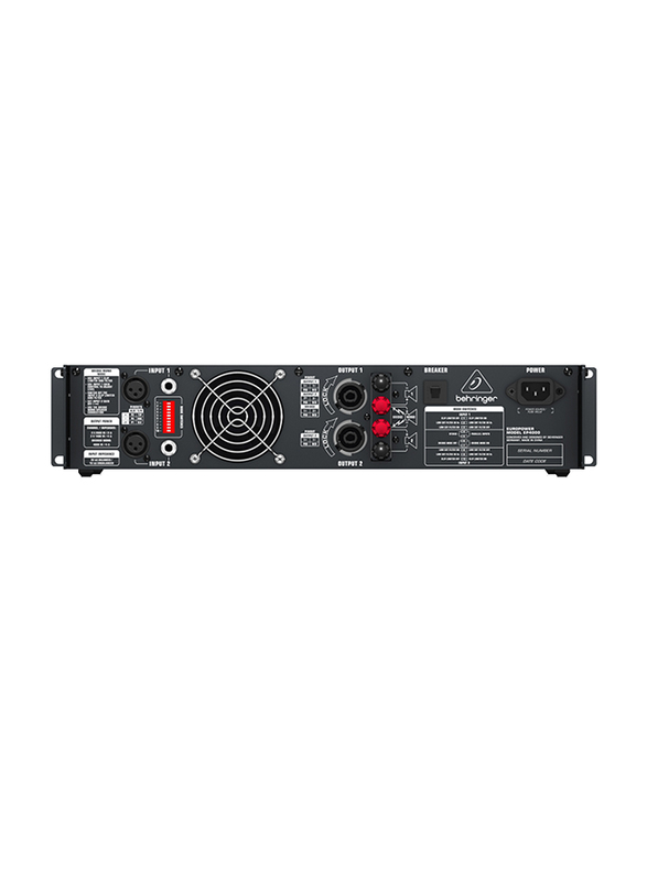 Behringer Professional 4,000-Watt Stereo Power Amplifier with ATR, EP4000, Black