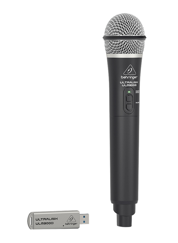 Behringer High-Performance 2.4 GHz Digital Wireless System with Handheld Microphone and Dual-Mode USB Receiver, ULM300USB, Black