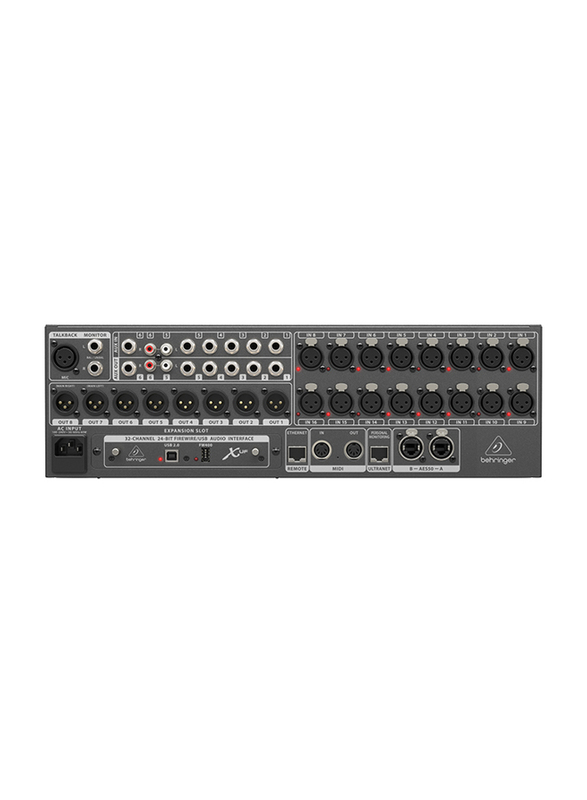 Behringer 40-Input 25-Bus Digital Rack Mixer with 16 Programmable Midas Preamps, USB Audio Interface and iPad/iPhone, Remote Control, X32RACK, Multicolour