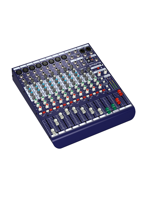 Midas DM12 12 Input Analogue Live & Studio Mixer with Microphone Preamplifiers, Blue