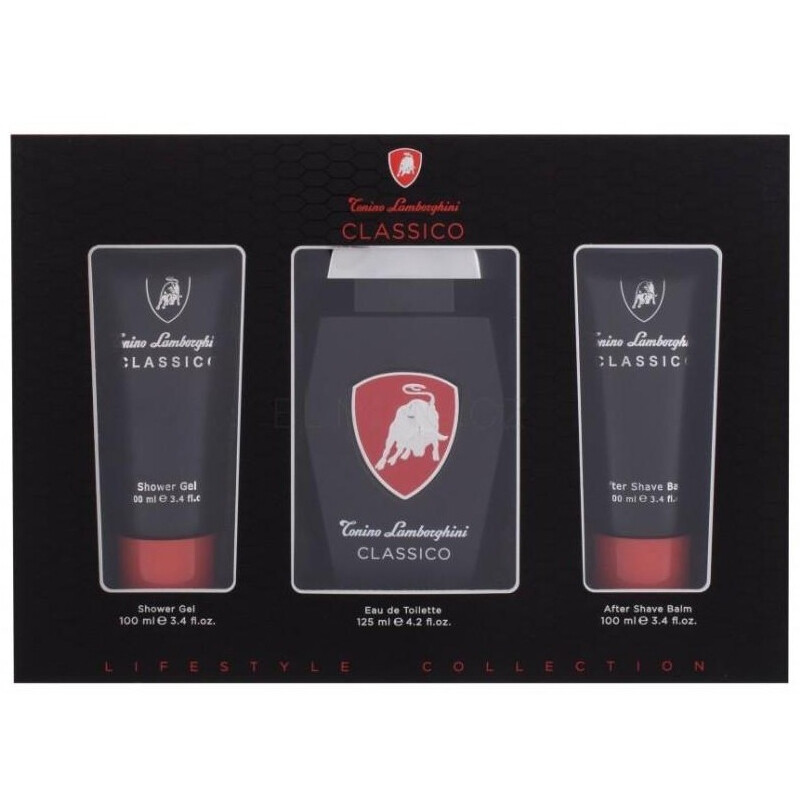 

Tonino Lamborghini 3-Piece Classico Lifestyle Collection Gift Set for Men, 125ml EDT Perfume, 100ml Shower Gel, 100ml After Shave Balm