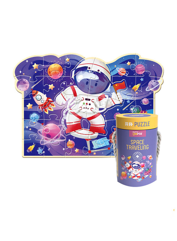 

Playful Mario 28-Piece Journey to the Stars: Exciting Space Traveling Puzzle in Large Cylinder Box