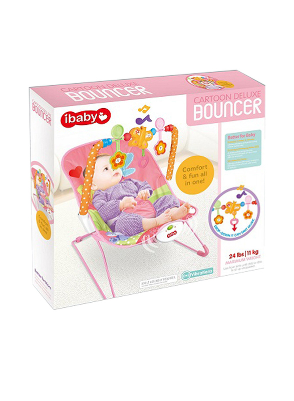 Tiibaby Cartoon Deluxe Bouncer, Pink