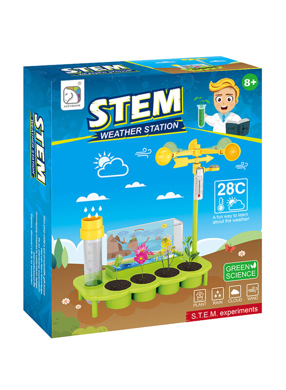 

Stem Weather Station Green Science Experiment Kit, Ages 8+