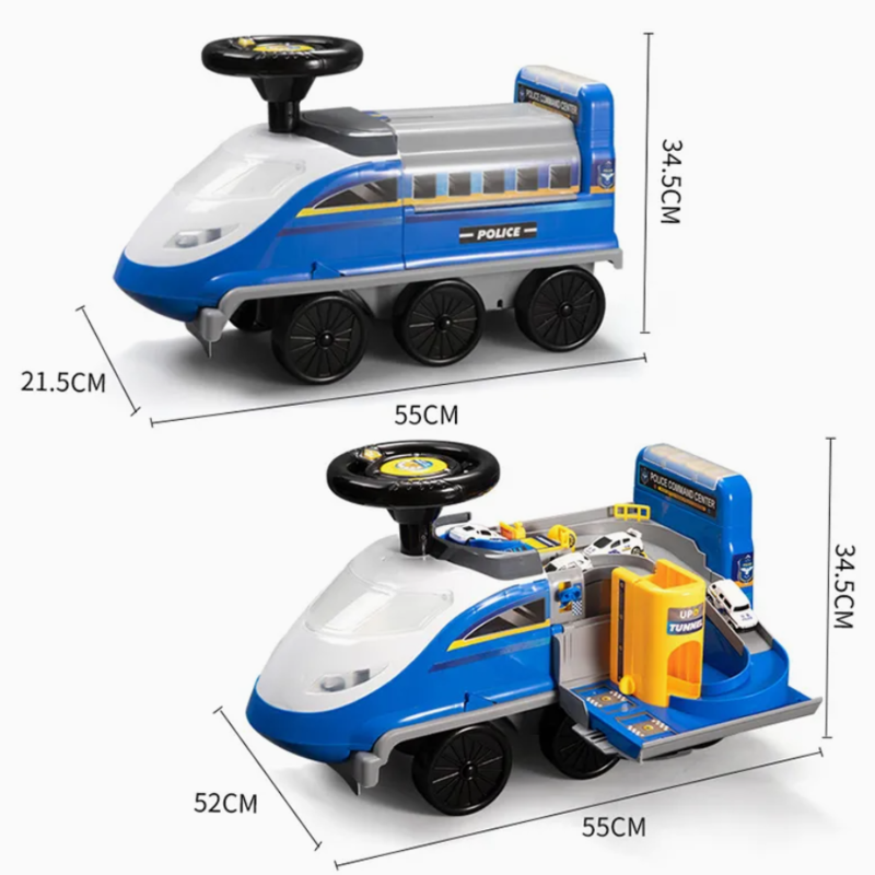 Electric Public Security High-Speed Railway Slide Baby Car Adventure
