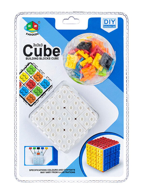 

Fanxin 3x3x3 Cube Building DIY Blocks Cube, Ages 3+, Multicolour