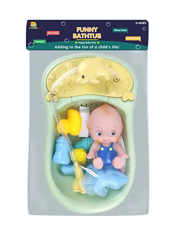 

Haijaibao Baby Bathtub Fountain with Bath Toys and Vest Baby, Multicolour