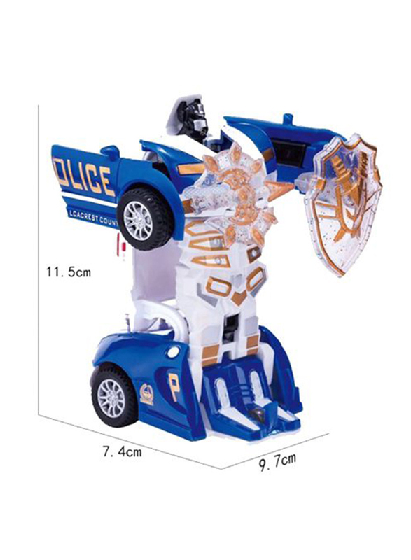 Stem One Key Collision Deformation Cloth Plus Police Car Model, Ages 3+, Assorted Colour