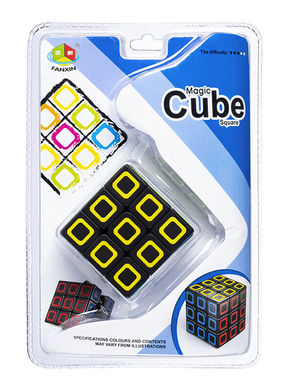 

Fanxin Magic Cube Dot with 3 Levels of Difficulty, Ages 3+, Yellow/Black