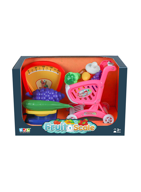 

Ka Jing Ling Fruits for Cutting in A Basket with Scale Machine & Trolley Children's Play Set, Ages 3+