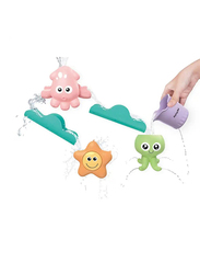 Baili Lon 6-Piece Squigz Suit Bath Water Game Bath Toys, Multicolour