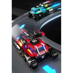 1:24 Diecast Ejection 3 IN 1 Chariot with Gun, Light & Music - Assorted Colors for Ages 3+