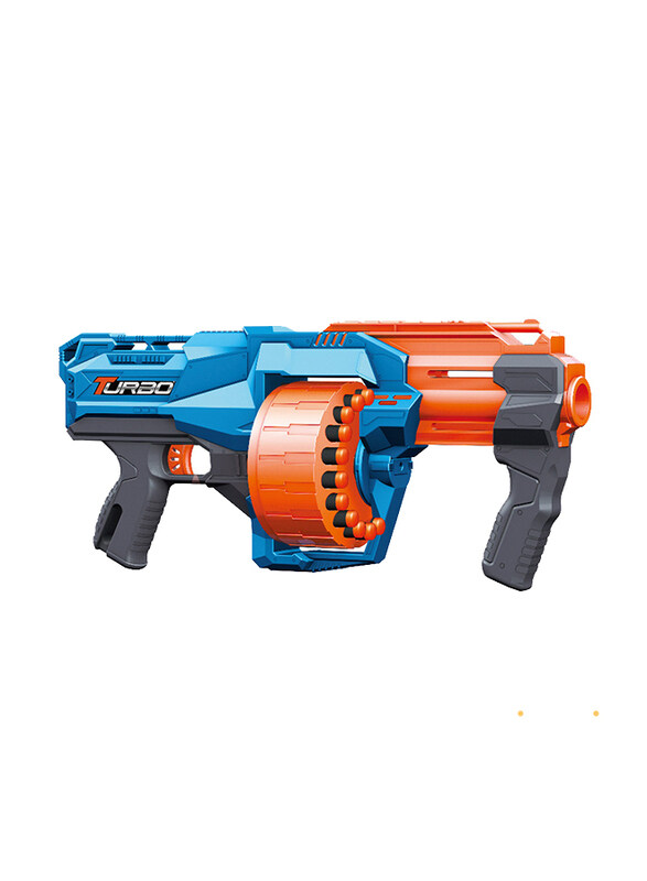 

Stem Attack X Force Manual Soft Bullet Gun with 24X Soft Shells, Ages 8+, Blue/Orange