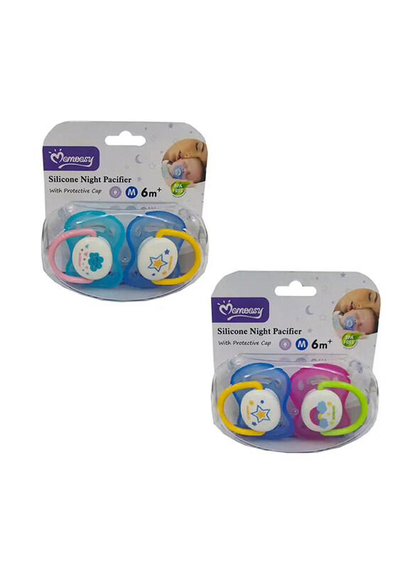 

Momeasy Silicone Night Pacifier, Multicolour