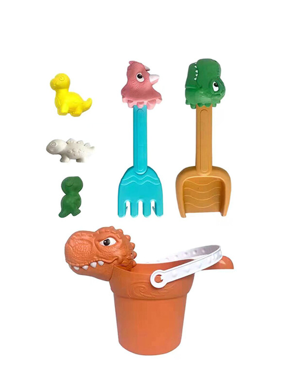 

Ranxian 6-Piece Dinosaur Colourful Premium Beach Sand Toys for Toddlers
