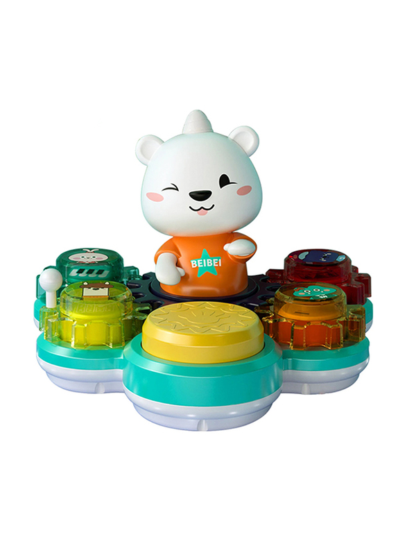 Hola Toddler Bear Rhythm Drum Toys, Multicolour