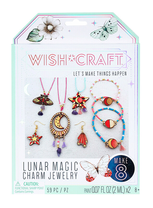 

Wish*Craft Let's Make Things Happen Lunar Magic Charm Jewelry, 59 Pieces, Multicolour