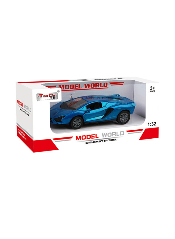 

Tian Du 1:32 Lamborghini Alloy Pull Back Car Can Open The Door Toys Set, Ages 2+