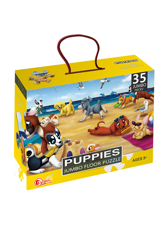 Stem 35-Piece Jumbo Puppies Jumbo Floor Puzzle