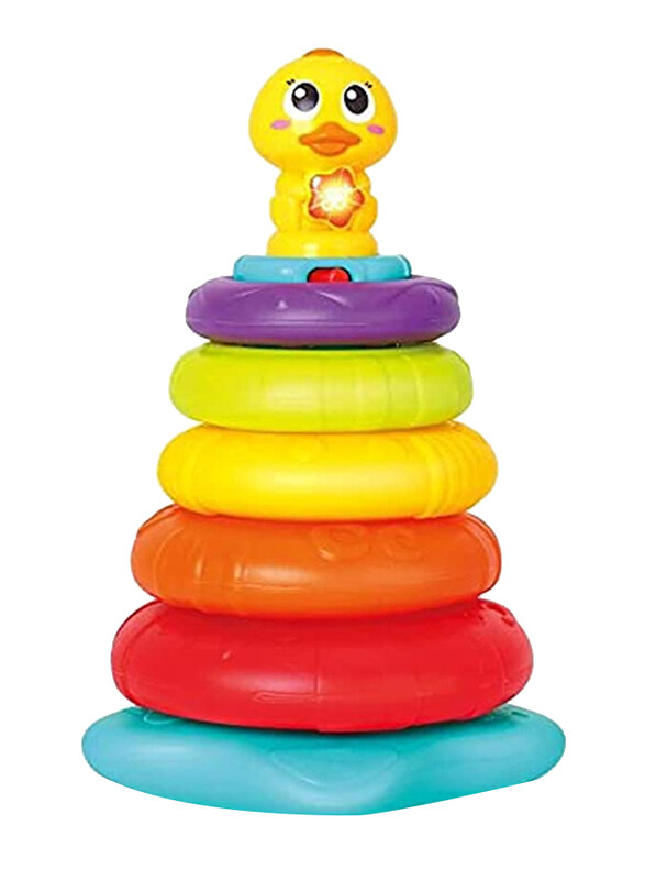 

Hola Little Rainbow Duck Stacking Toy, Multicolour
