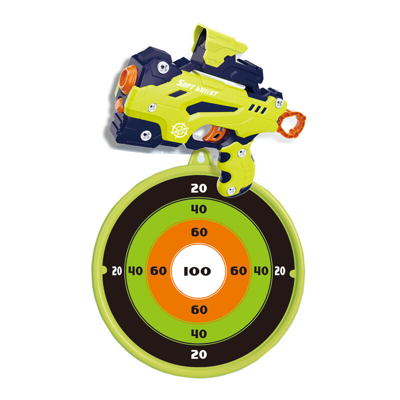 

STEM Dismounting Launch Gun - DIY Toy with 12 Soft Bullets for Brain Reaction Training -1PC Color May Vary