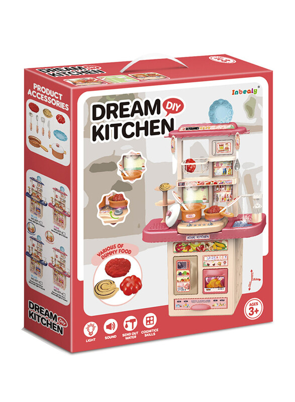 

Stem DIY Dream Kitchen Set with Sound, Light, Spray and Dining Table, Ages 3+