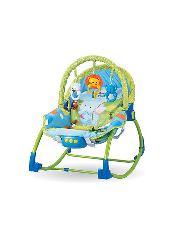 

Happicutebaby Multifunctional Baby Rocking Chair, Blue/Green