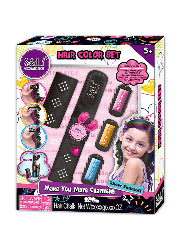 

S & Li Make You More Charming Paraben Free Hair Color Set, Ages 5+