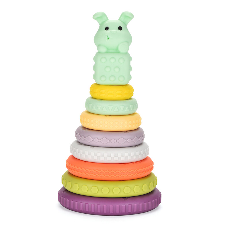 

Stem Educational Multicolored Stacking Plastic Rings Tower Set